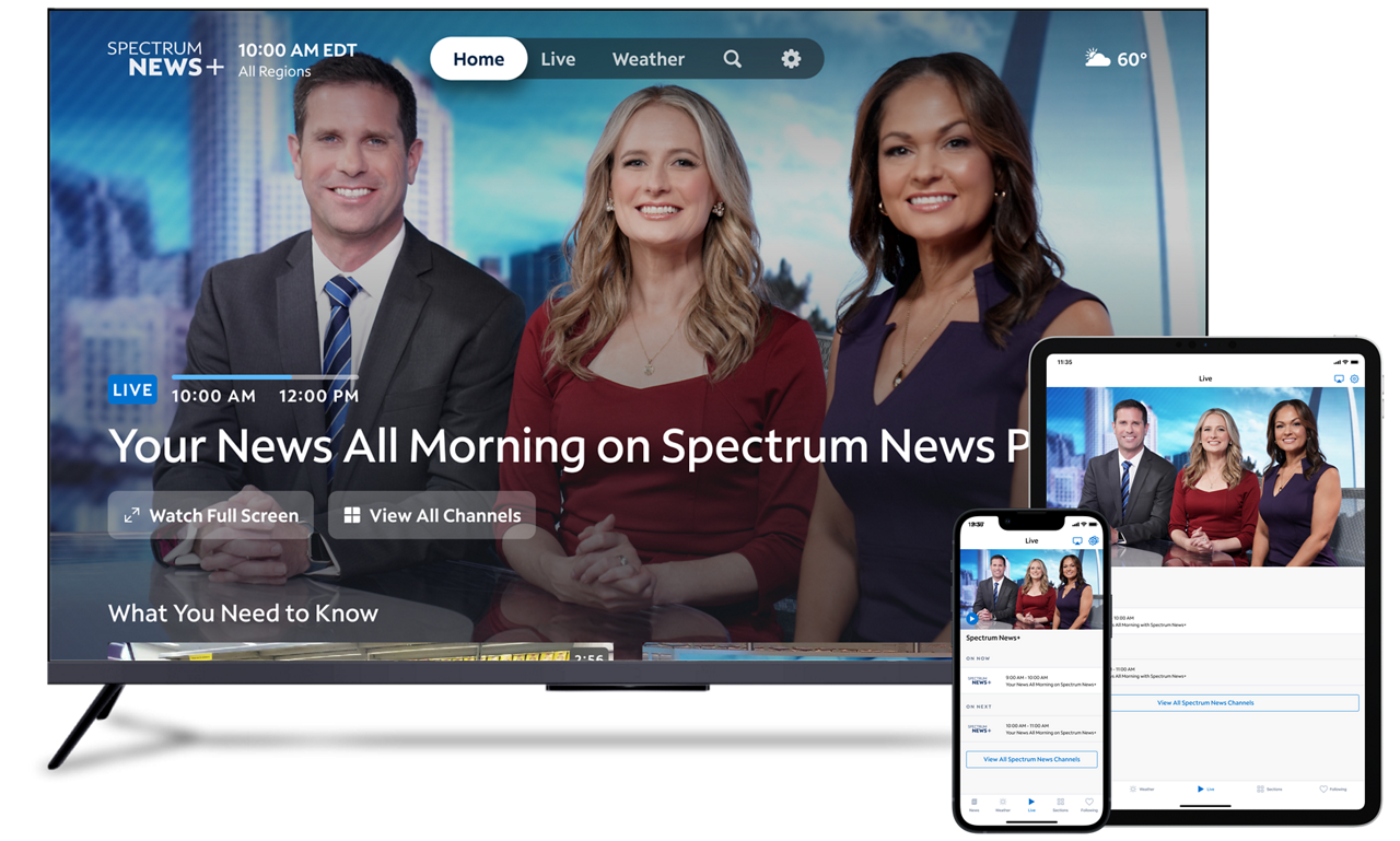 Spectrum News+ - Live TV Screen